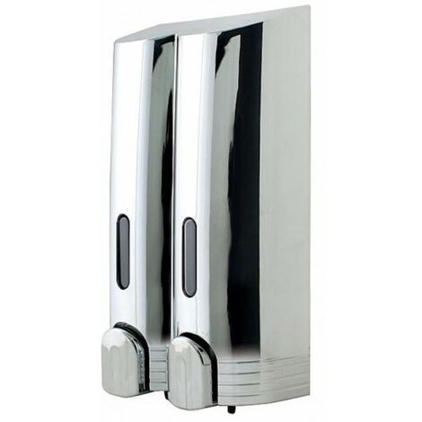 Tall Double Soap Dispenser - Chrome