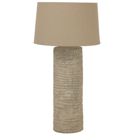 Tall Tuscan Lamp - Ceramic - L24 x W24 x H83 cm - Brown
