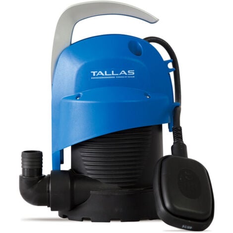 Tallas D-CW 200 Tauchpumpe - 5.700 L/Std. - 220W - Förderhöhe 5,5 m - Mit Schwimmer - Korngröße 5 mm - Reinwasserpumpe