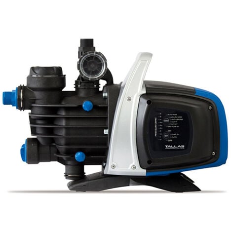 Tallas D-EBOOST 1100 Hauswasserautomat - 3.750 L/Std. - 1100W - Förderhöhe 45 m - Inkl. Wasserfilter - Trockenlaufschutz - Geräuscharm - Gartenpumpe