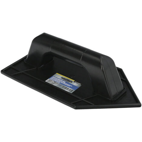 Talocha Plastico Punta Mango Redondo 26x14 cm. Negro Con Alveolos