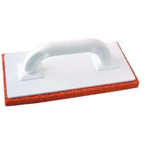 Taloche éponge 14 x 28 cm – Matériau éponge pour finition lisse – Application plâtres allégés – Poignée en plastique ergonomique – Outibat