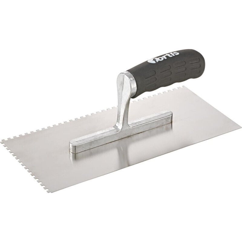 Fortis - Taloche inox crantée inox 4x 4mm Poignée soft