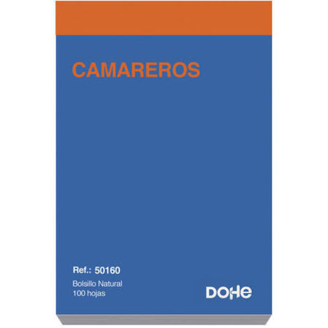 Talonarios con 100 hojas preimpresos a dos tintas. Bolsillo natural. Sencillo. Con certificado FSC. Talonarios con 100 hojas preimpresos a dos tintas.