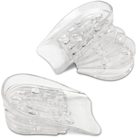 Talonnette Grandissante, 5 Couches Réglable Semelle Rehaussante (0,6/1,2/1,8/2,4/3 cm), Convient Aux Hommes, Femmes, Debout Longtemps, Soulager La Fatigue,