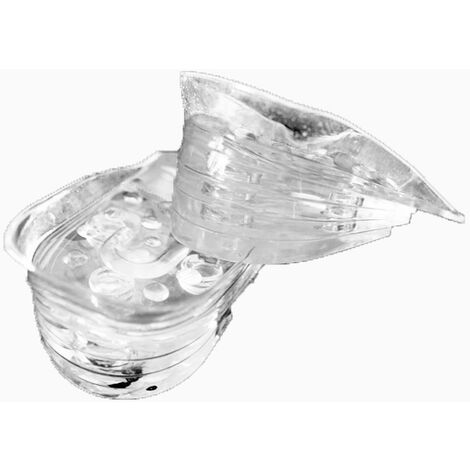 Talonnette Grandissante 5 couches Semelles Chaussures Semelle Gel Transparent Talonnette Antidérapant Talonnette Homme Moitié Talonette Gel（1 Piars）