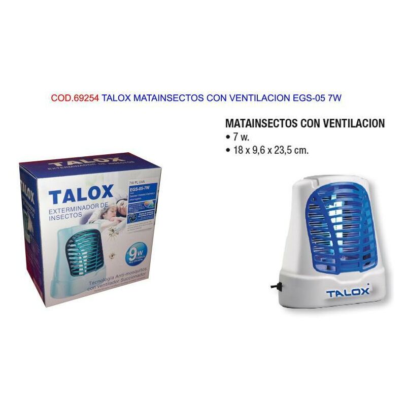 

talox matainsectos con ventilacion egs-05 7w - Mibricotienda