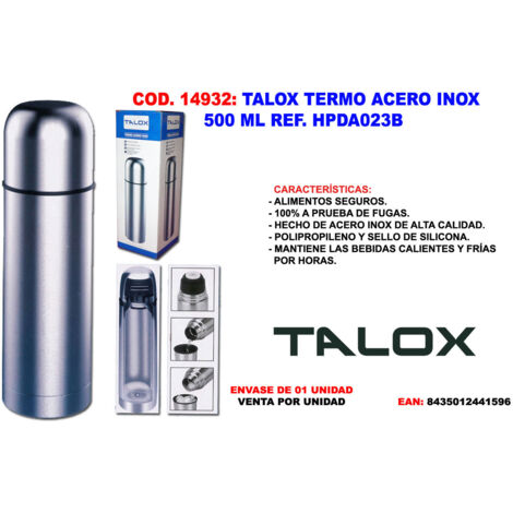 TALOX Termo de acero inoxidable 500ml HPDA023B