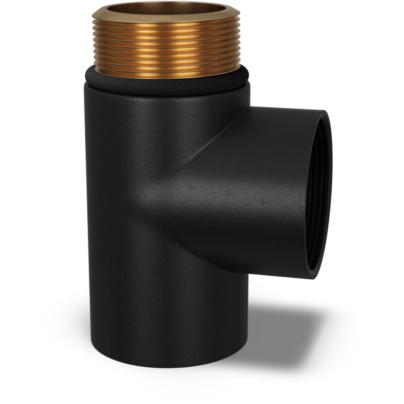 Image of Talus - Black Radiator T-Piece 1/2"&hellip;