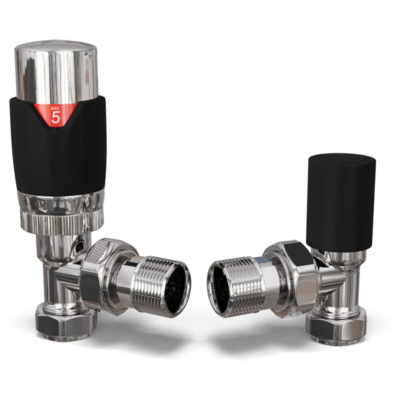Image of Talus Flair - Black Thermostatic Radiator&hellip;