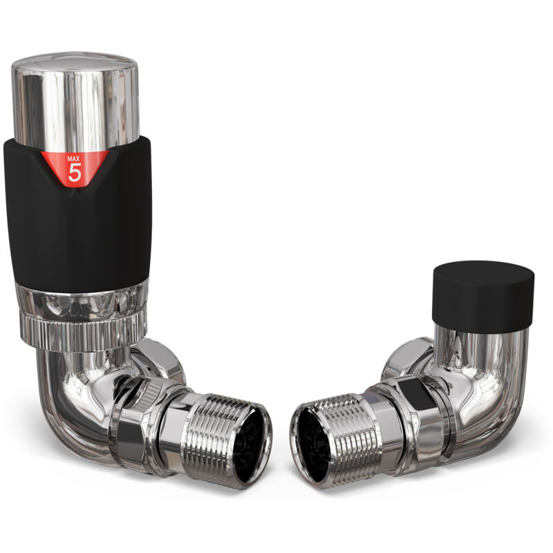 Image of Talus Flair - Black Thermostatic Radiator&hellip;