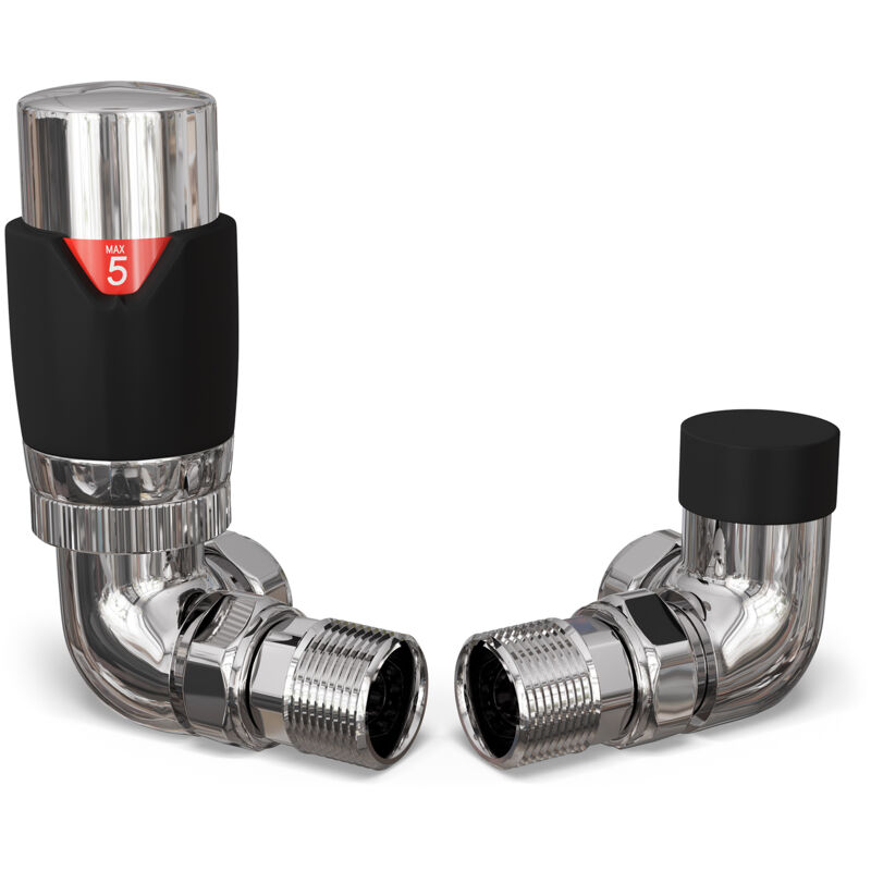 Image of Talus Flair - Black Thermostatic Radiator&hellip;