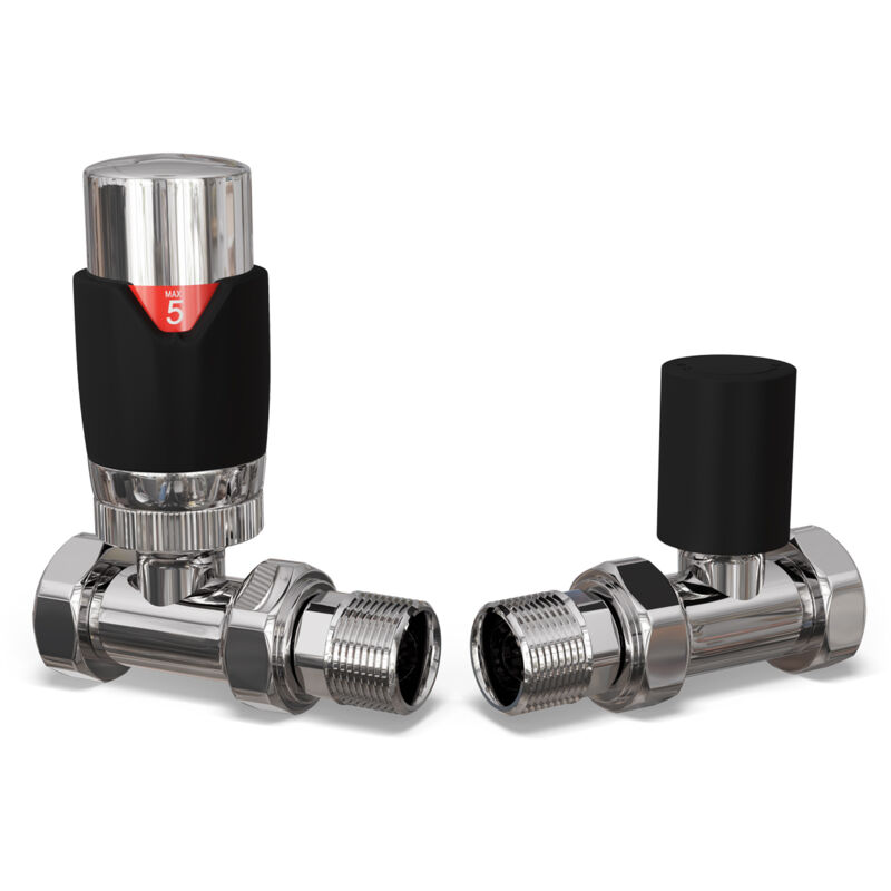Image of Talus Flair - Black Thermostatic Radiator&hellip;