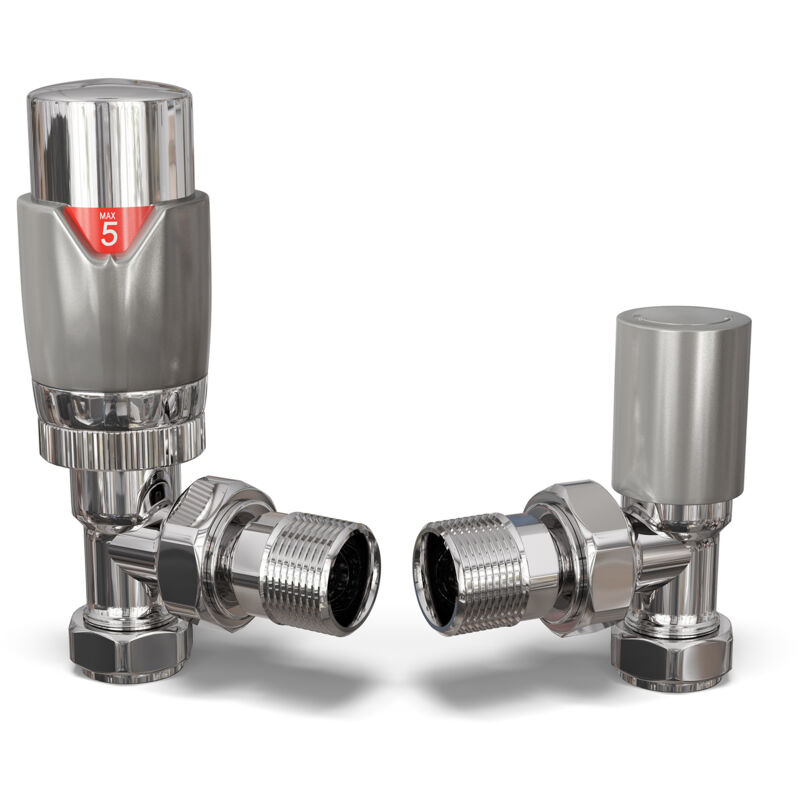 Image of Talus Flair - Silver Thermostatic Radiator&hellip;