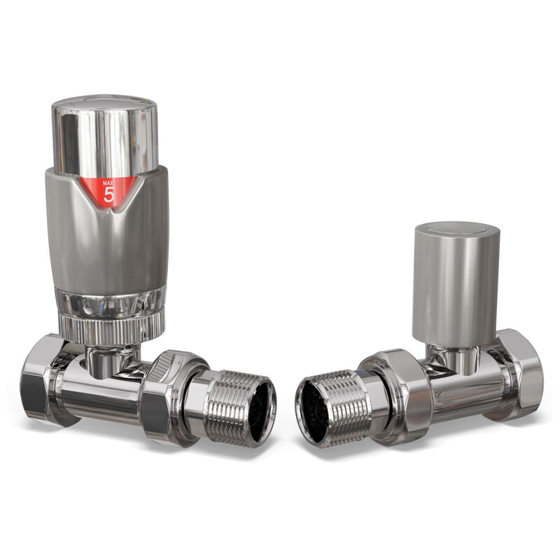 Image of Talus Flair - Silver Thermostatic Radiator&hellip;