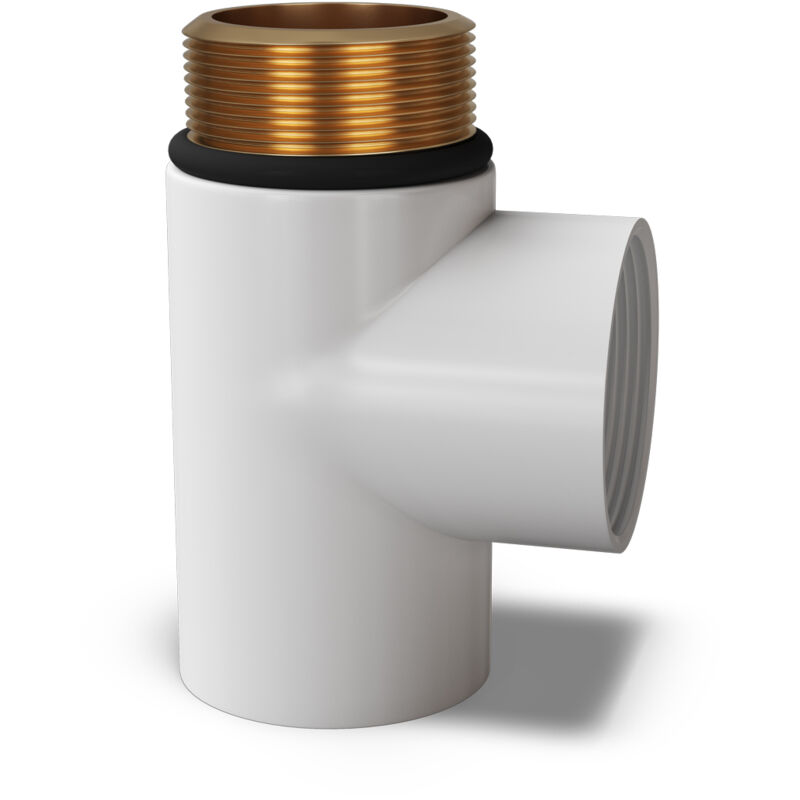 Image of Talus - White Radiator T-Piece 1/2"&hellip;