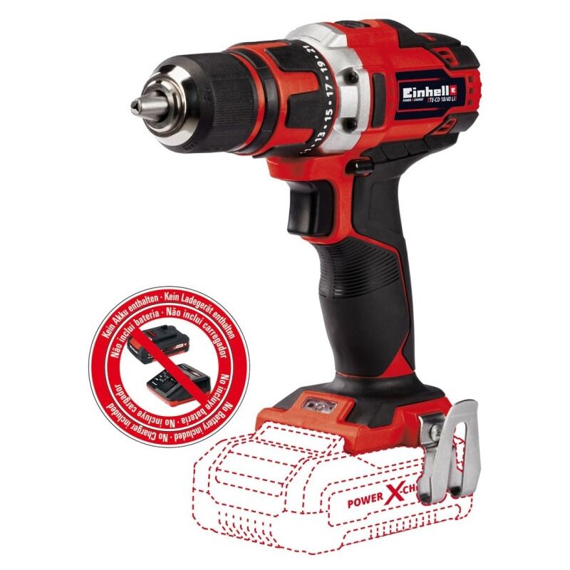 Taladro atornillador te-cd 18/40 li sin bateria Einhell