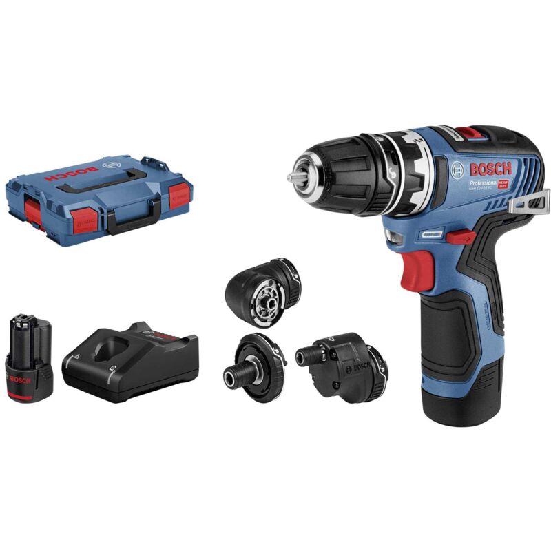 Gsr 12V-35 fc Professional - Taladro atornillador - sin cable - 2 velocidades 10 mm - 35 N-m - 2 acumuladores - Bosch