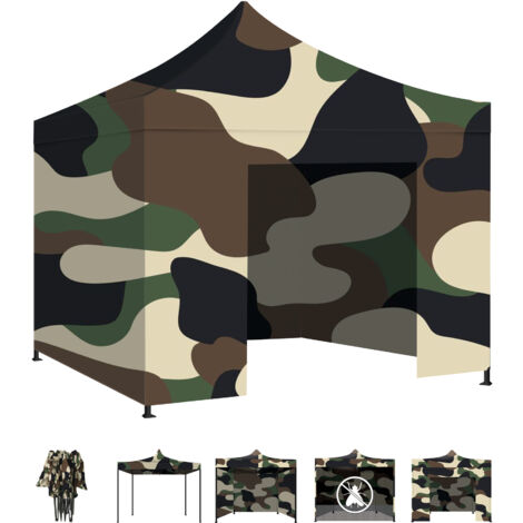 Taman Tenda / Gazebo Per Giardino 3X3 Impermeabile Tendone Pieghevole Per Fiere E Mercati Colore Camouflage