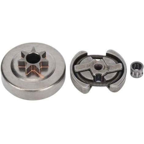 Tambor de embrague, conjunto de cojinete de rueda dentada del tambor de embrague de motosierra, kit de 3 piezas, compatible con Husqvarna 235 E 240136137141142 36 41, piezas de repuesto