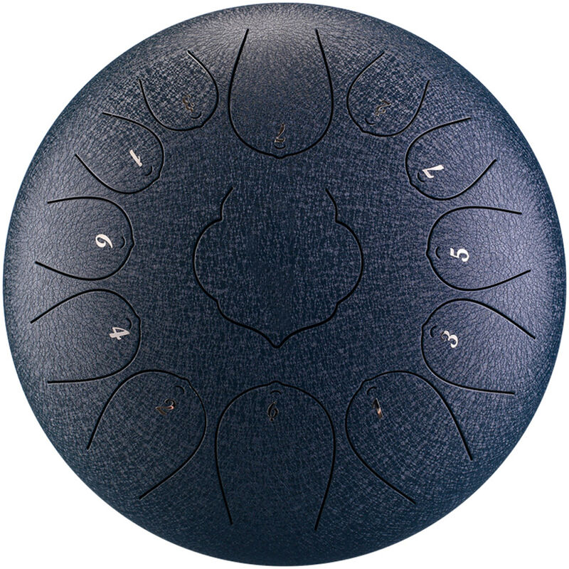 

Tambor de lengua de acero de 12 pulgadas y 13 tonos Tambores de mano con baquetas Instrumentos musicales de percusion,azul marino