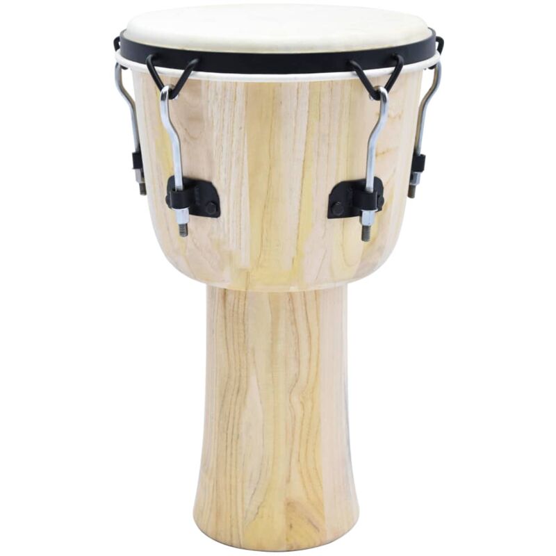 

vidaXL Tambor djembe con tensores de barra 12' piel de cabra