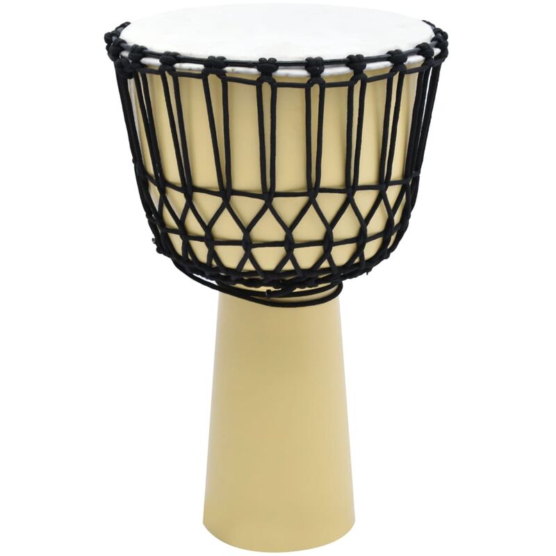 

Happyshopping - Tambor djembe con tensores de cuerda piel de cabra 14'