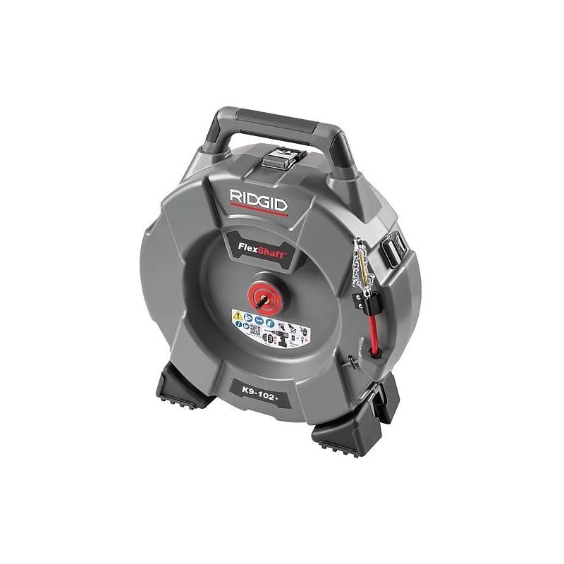 Ridgid - Tambour à spirale K9-102+ FlexShaft, 15,2m x Ø6 mm pour Tubes jusqu'à Ø50mm