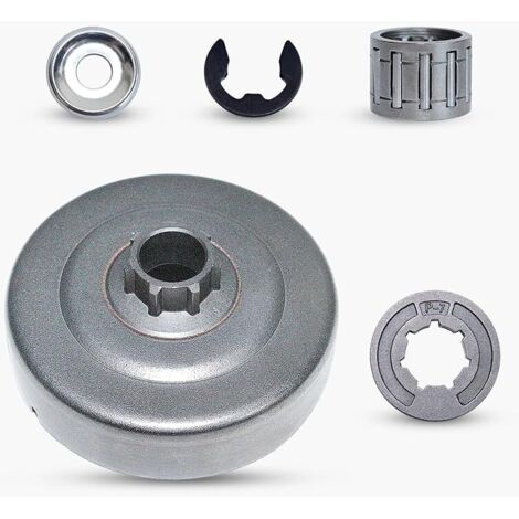 Tambour d'embrayage P7Jante de pignon pour STIHL MS170 MS180 MS250 MS251 017 018 021 02 Tronçonneuse Remplacement Pièces avec Roulement à aiguilles Rondelle E-Clip 9512 933 2260