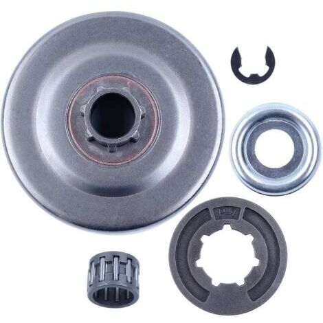 Tambour d'embrayage P7Jante de pignon pour STIHL MS170 MS180 MS250 MS251 017 018 021 02 Tronçonneuse Remplacement Pièces avec Roulement à Aiguilles Rondelle E-Clip 9512 933 2260