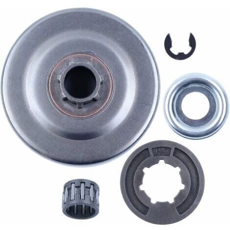 Tambour d'embrayage P7Jante de pignon pour STIHL MS170 MS180 MS250 MS251 017 018 021 02 Tronçonneuse Remplacement Pièces avec Roulement à Aiguilles Rondelle E-Clip 9512 933 2260