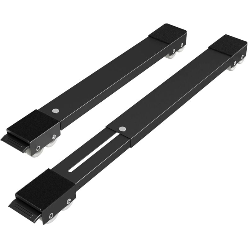 Ersandy - Tambour mobile extensible pour lave-linge, réfrigérateur, sèche-linge, lave-vaisselle, noir