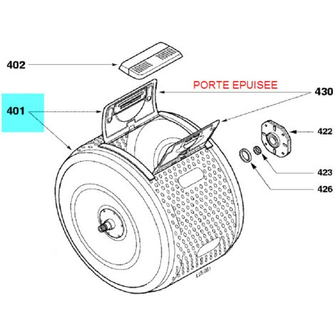 TAMBOUR pour LAVE LINGE FAGOR - 52X0641