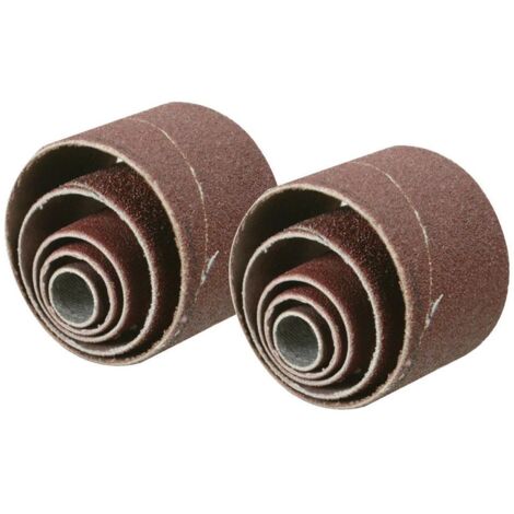 Tambours abrasifs de rechange - 10 pcs Grain 80