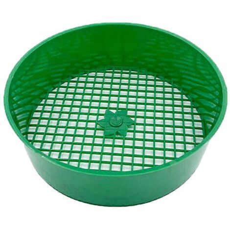 Tamis rond de jardin, pierre à tamiser en plastique, tamis à mailles pour semis, outils de jardin