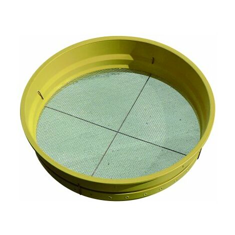 Tamis De Jardin Siebmeister 5000 5en1 - 5 Grilles Interchangeables 3-12mm - 30cm Diamètre - Acier Inoxydable
