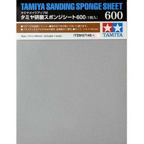 Tamiya 600 87148 - Carta abrasiva su base di spugna
