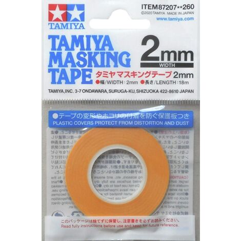 TAMIYA 87207 - Nastro coprente 2 mm/18 m, per modellismo, accessori