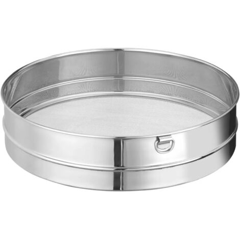 Tamiz de acero denso para tamizar harina, diámetro 308 x 74 mm