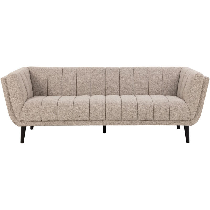 Ebuy24 Tampa Sofa 3-sitzer Bouclé Beige.
