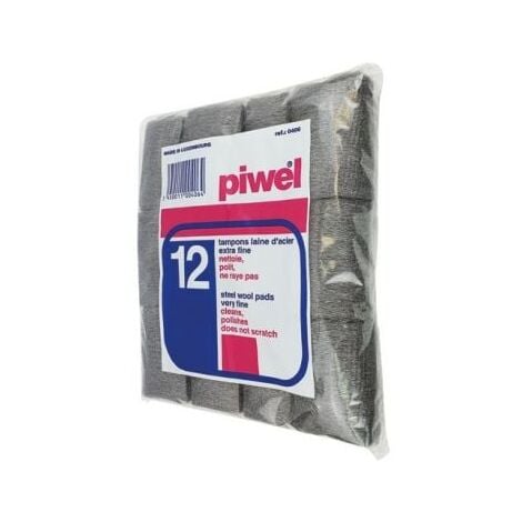 TAMPEL 12 tampons laine d'acier extra fine