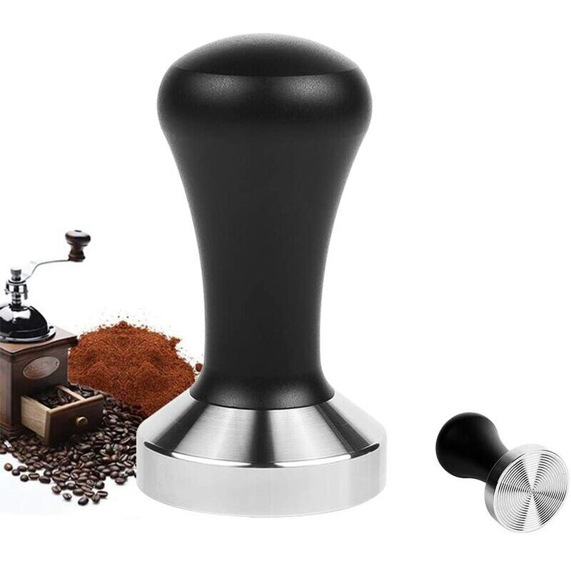 Ayyqh - Tamper à Café Expresso 51mm Premium Avec Base Ondulée en Presse à Café Acier Inoxydable