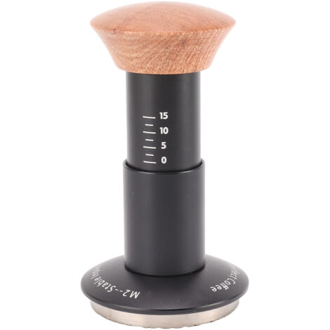 Tampoir à café avec ressort à pression constante et échelle adhésive, ergonomique pour machine portafilter 58mm