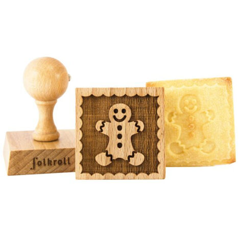 Tampon à biscuits carré - Motif Gingerman - PATISSE