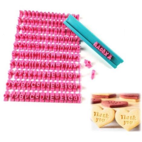 Tampon à Biscuits - Non spécifié - Alphabet Cutter - 150 Motifs - Plastique de Haute Qualité - Sûr et Durable