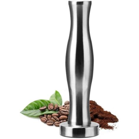 Tampon à café, Tampon à base plate de grains de café en acier inoxydable de 24mm en acier inoxydable, pour capsules Nespresso-Fei Yu