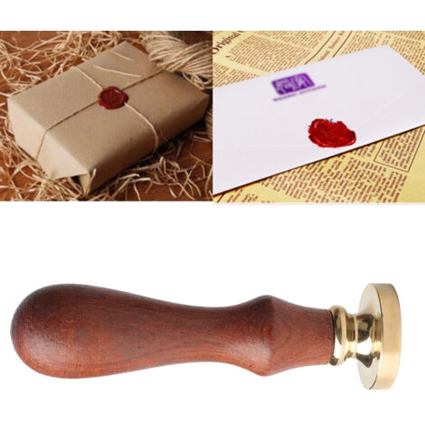 Tampon à cire personnalisé pour faire-part mariage avec manche en bois 8