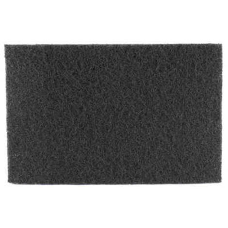 Tampon abrasif noir 1523cm le lot de 10 - TAMPEL - HYGIENE CUISINE