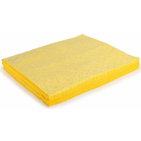 Tampon Absorbant Produit chimique RS PRO, 20 par paquet , capacité d'absorption: 18 L ( Prix pour Boîte de 20 )