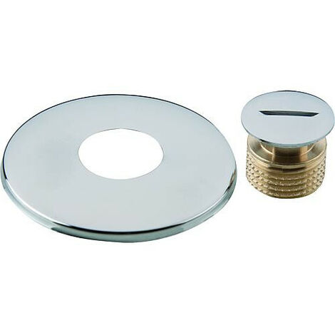 Tampon borgne avec rosace crhome 3/8" 3/8"